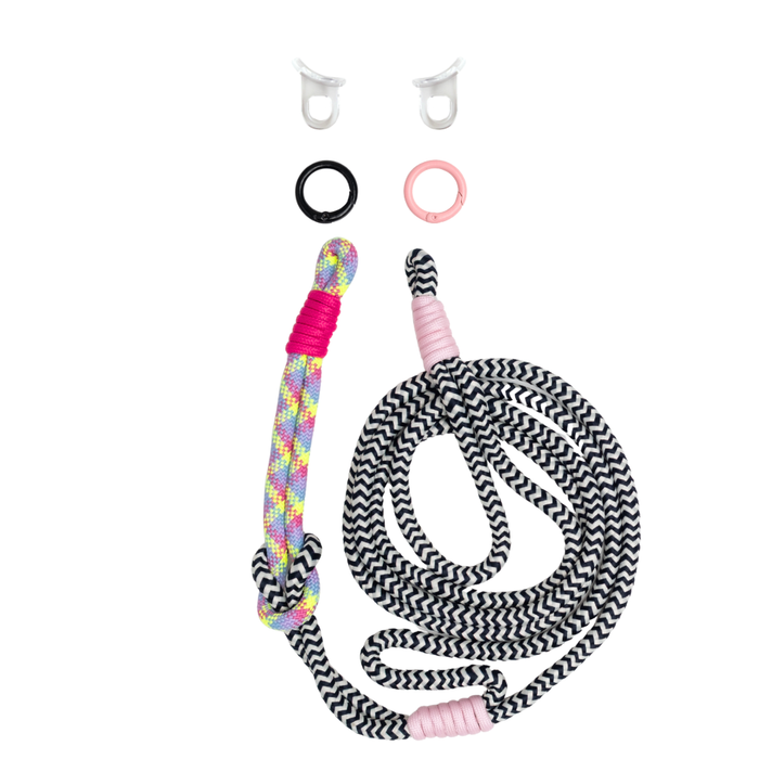 ELECTRIC BLOOM KNOTTED CORD + RINGS