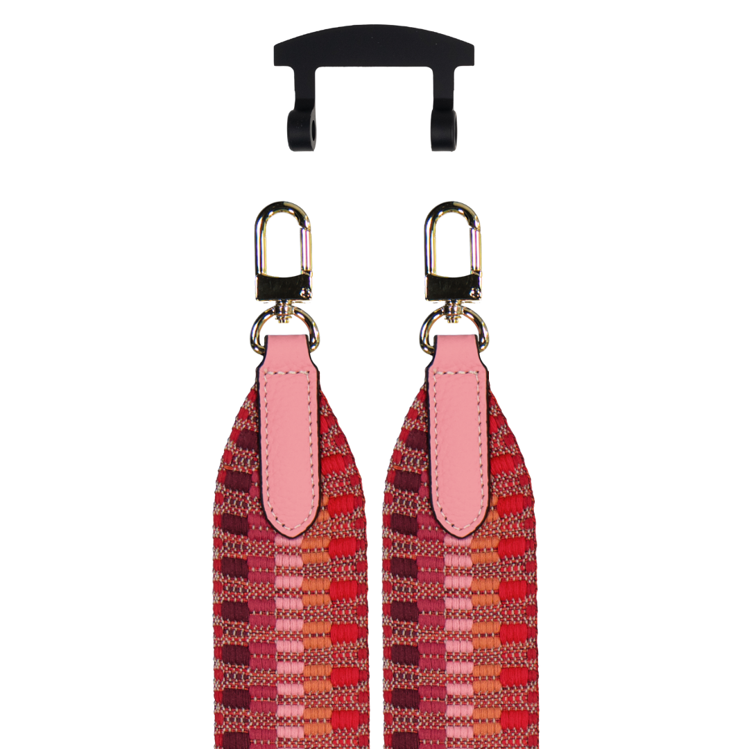 PATTERNED STRAP + MIDNIGHT BLACK HOOK