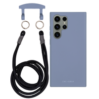 Samsung S23 Ultra BLUE FOG CASE + KNOTTED CORD