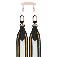 PATTERNED STRAP + ROSÉ PINK HOOK