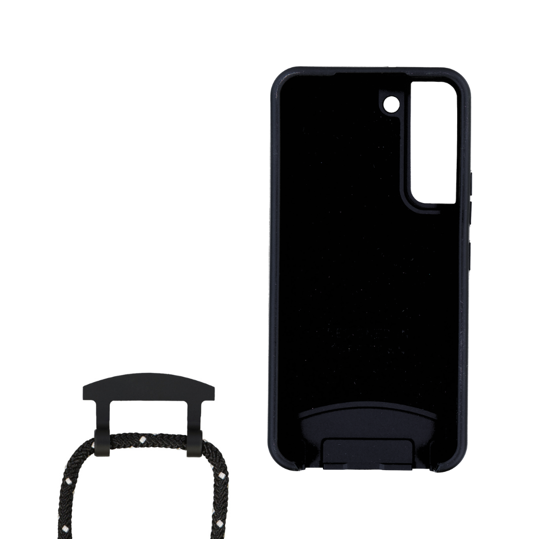 Samsung S22 Plus MIDNIGHT BLACK CASE + MIDNIGHT SKY CORD