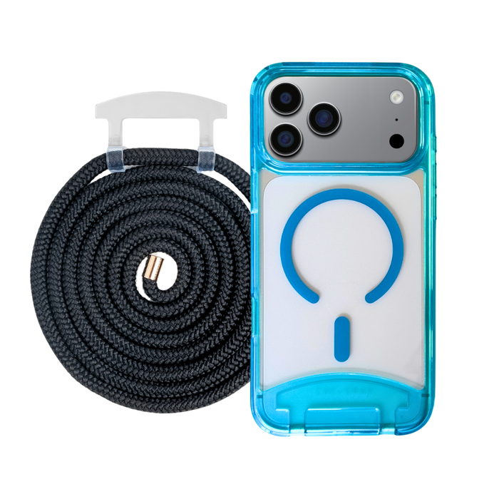 iPhone 17 Pro AQUAMARINE TRANSPARENT CASE + CORD