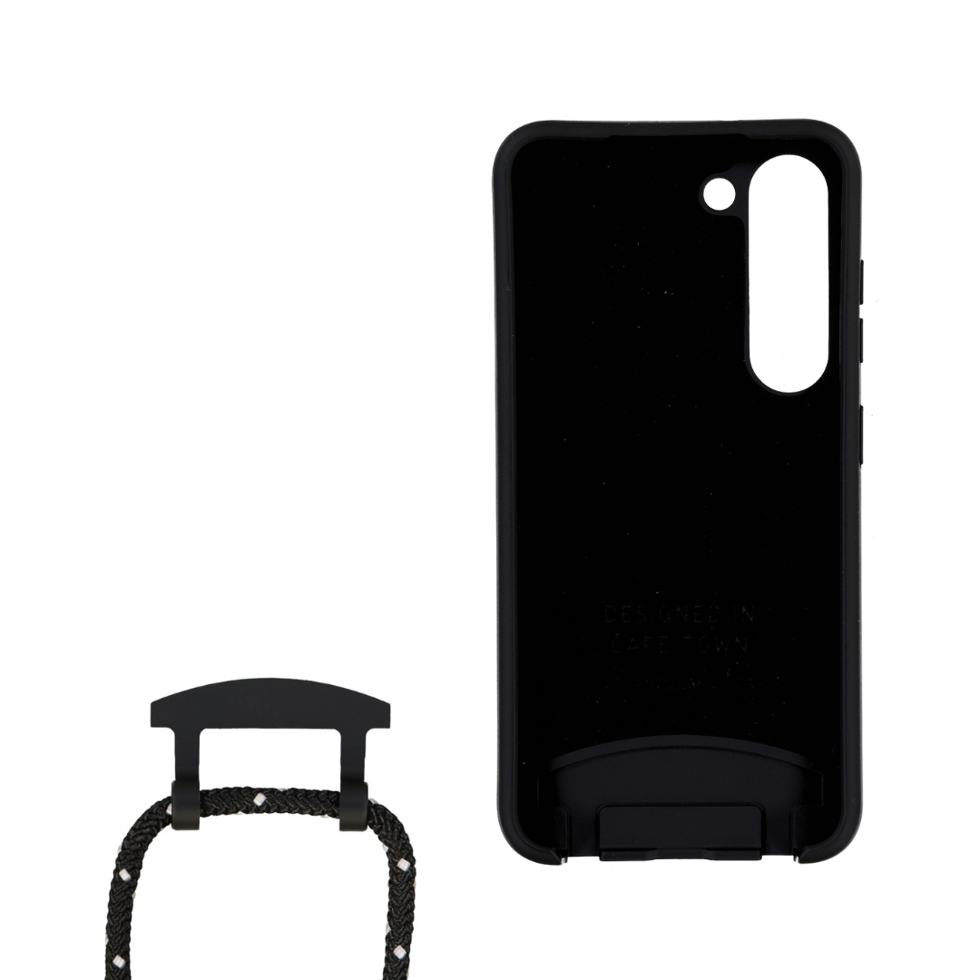 Samsung S24 Plus MIDNIGHT BLACK CASE + MIDNIGHT SKY CORD