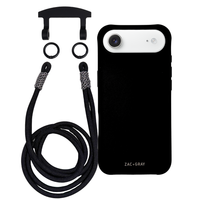 iPhone 17 Air MIDNIGHT BLACK CASE + KNOTTED CORD