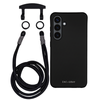 Samsung S23 Plus MIDNIGHT BLACK CASE + KNOTTED CORD