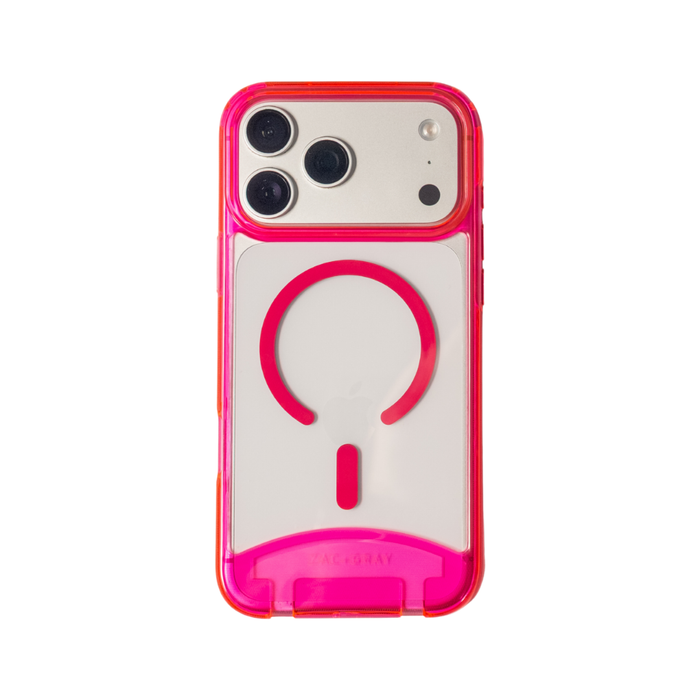 HOT PINK TRANSPARENT CASE