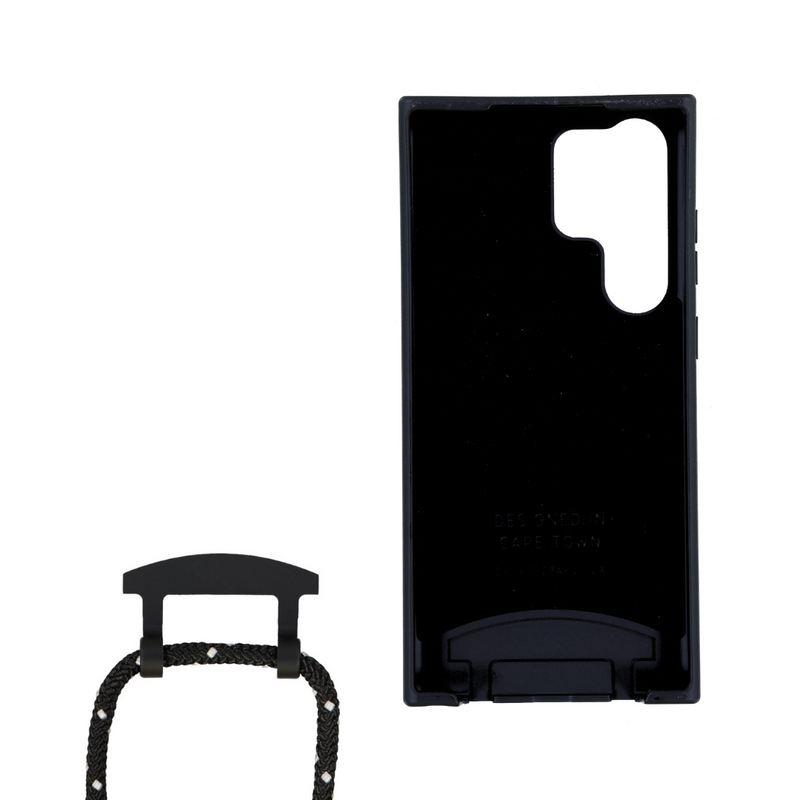 Samsung S24 Ultra MIDNIGHT BLACK CASE + MIDNIGHT SKY CORD