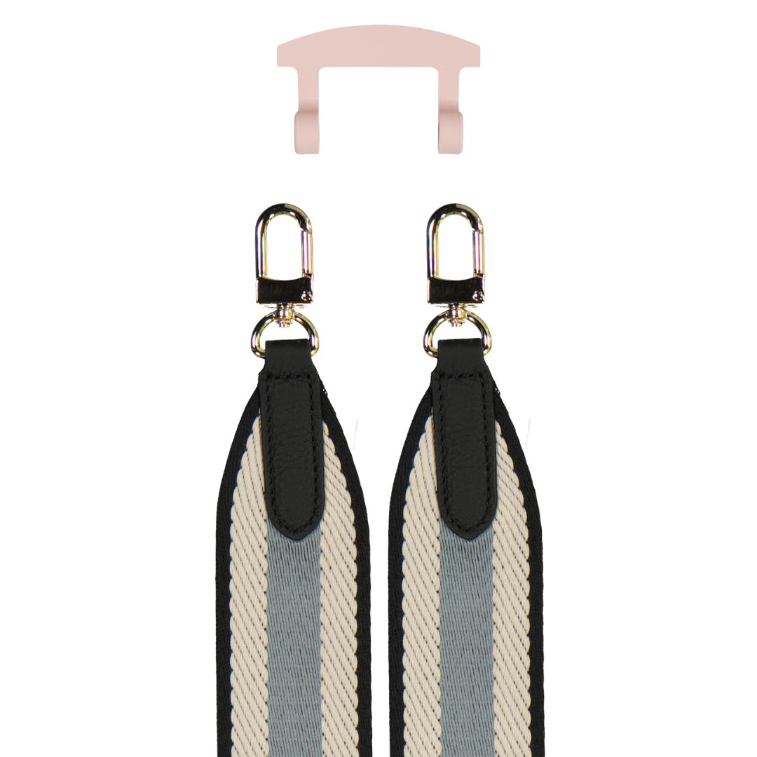 PATTERNED STRAP + ROSÉ PINK HOOK