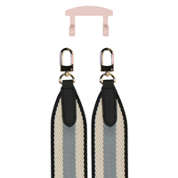 PATTERNED STRAP + ROSÉ PINK HOOK