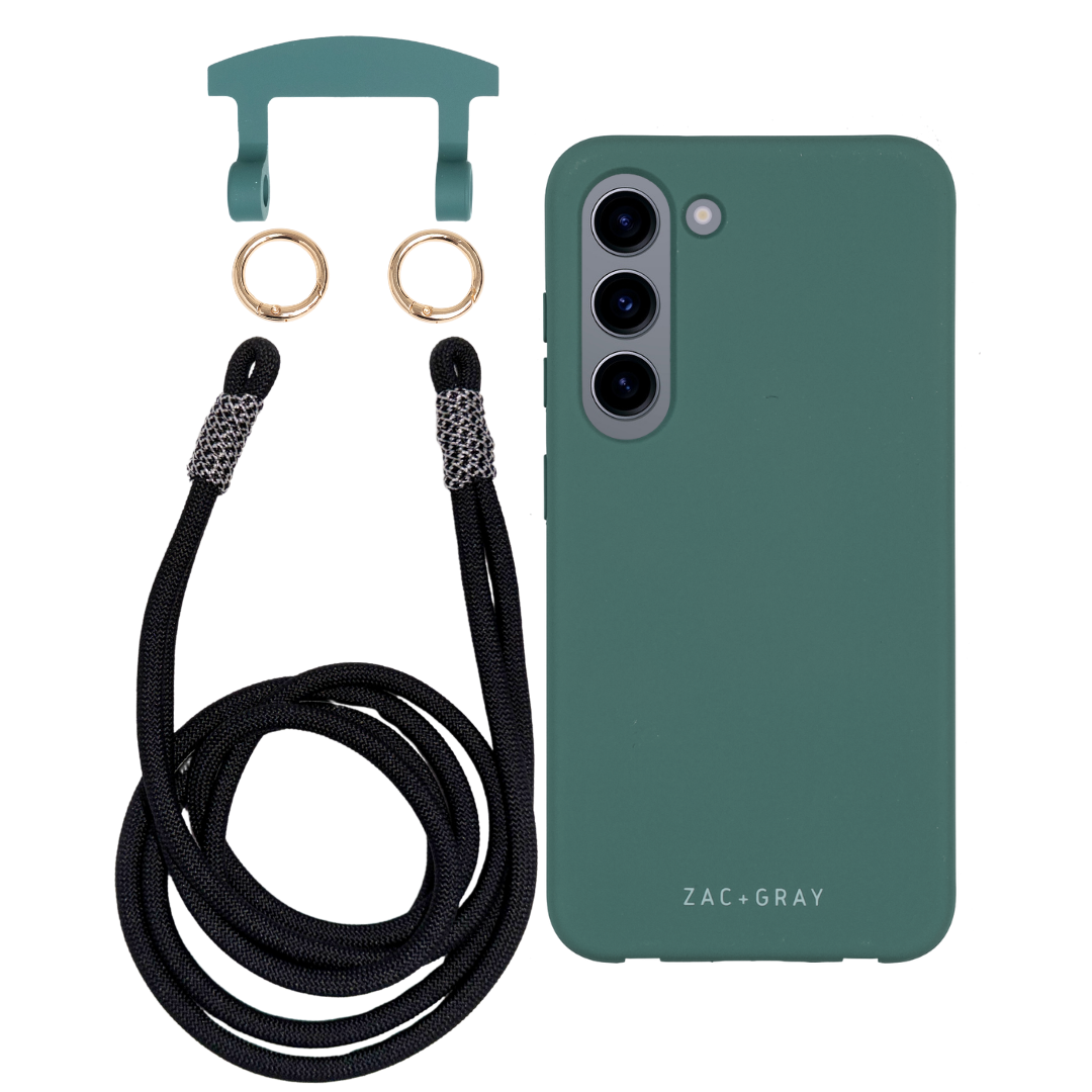 Samsung S23 TIDAL TEAL CASE + KNOTTED CORD