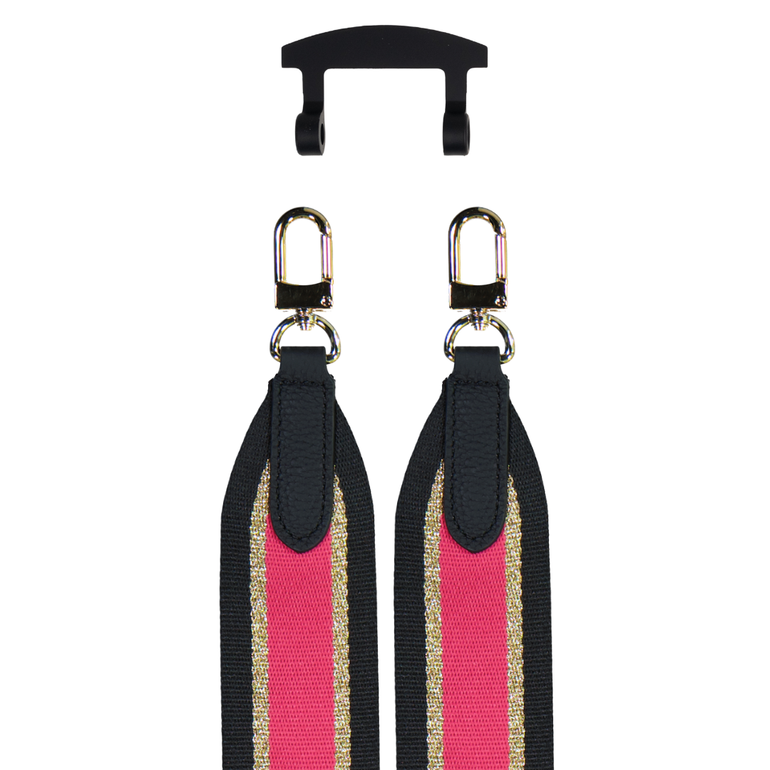 PATTERNED STRAP + MIDNIGHT BLACK HOOK