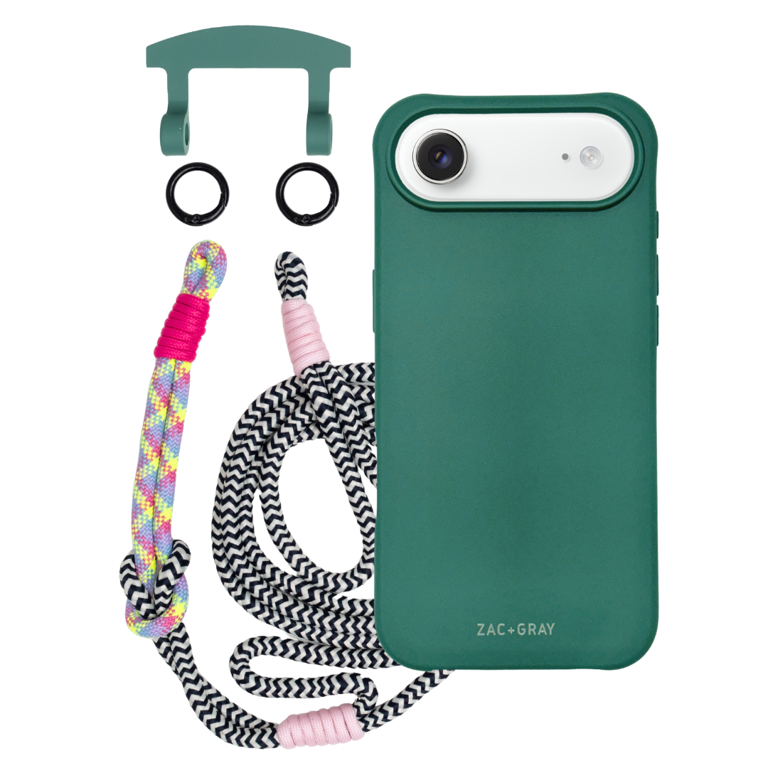 iPhone 17 Air TIDAL TEAL CASE + KNOTTED CORD