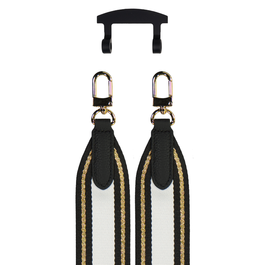 PATTERNED STRAP + MIDNIGHT BLACK HOOK