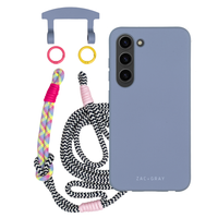 Samsung S23 Plus BLUE FOG CASE + KNOTTED CORD