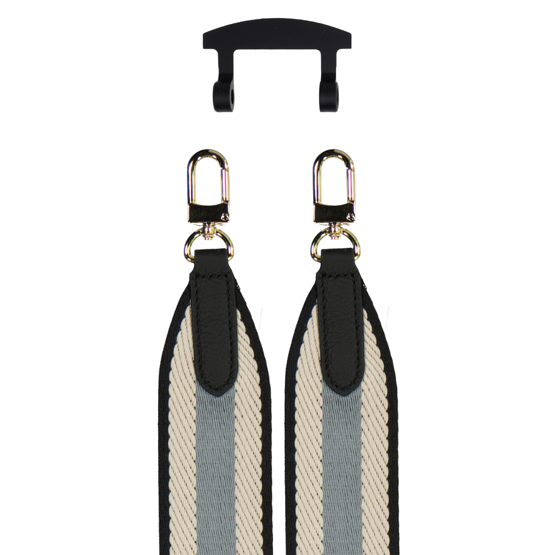 PATTERNED STRAP + MIDNIGHT BLACK HOOK