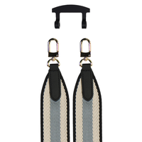 PATTERNED STRAP + MIDNIGHT BLACK HOOK