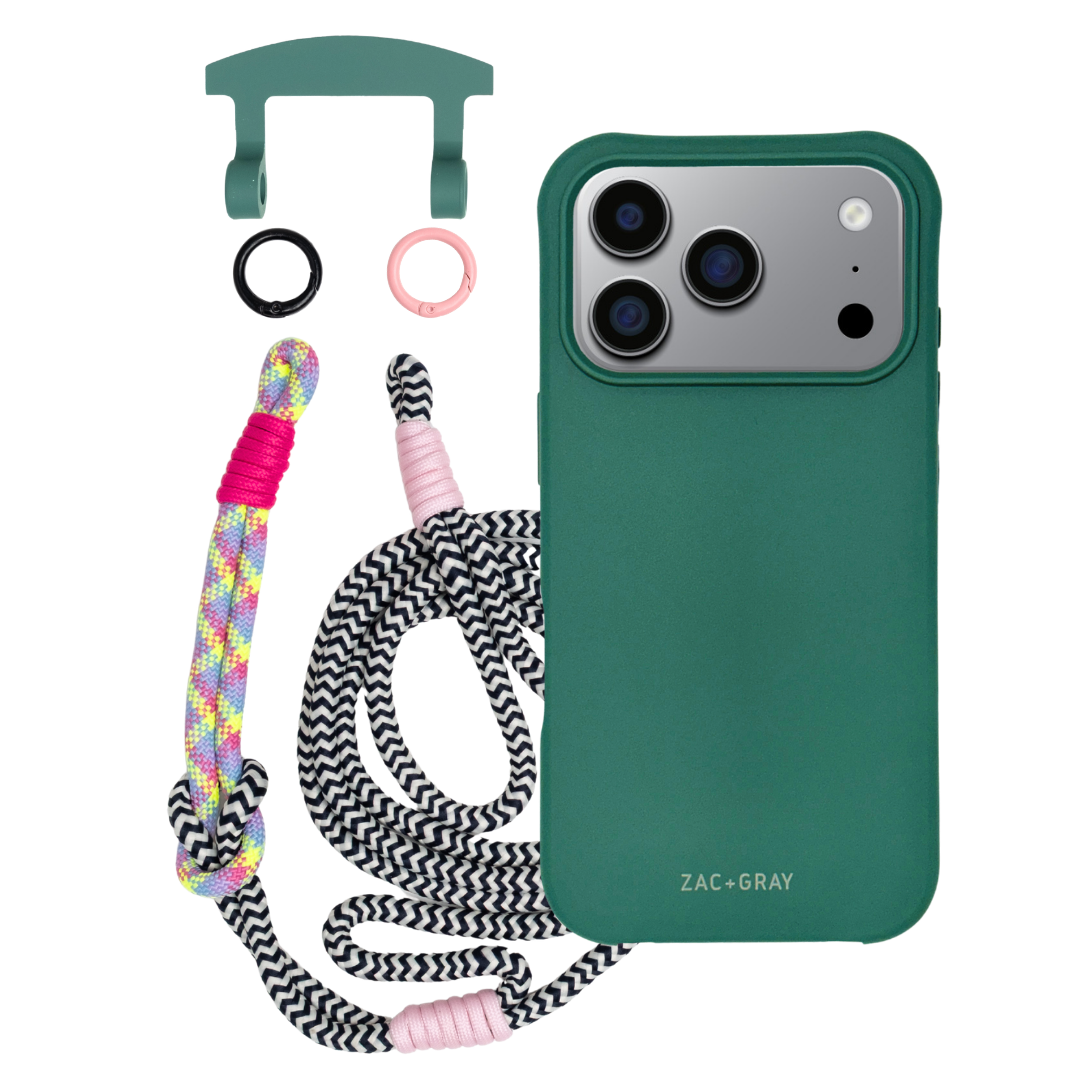iPhone 17 Pro Max TIDAL TEAL CASE + KNOTTED CORD