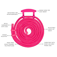 Samsung S22 Ultra HOT PINK CASE + HOT PINK CORD