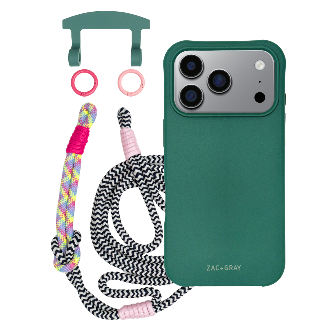iPhone 17 Pro Max TIDAL TEAL CASE + KNOTTED CORD