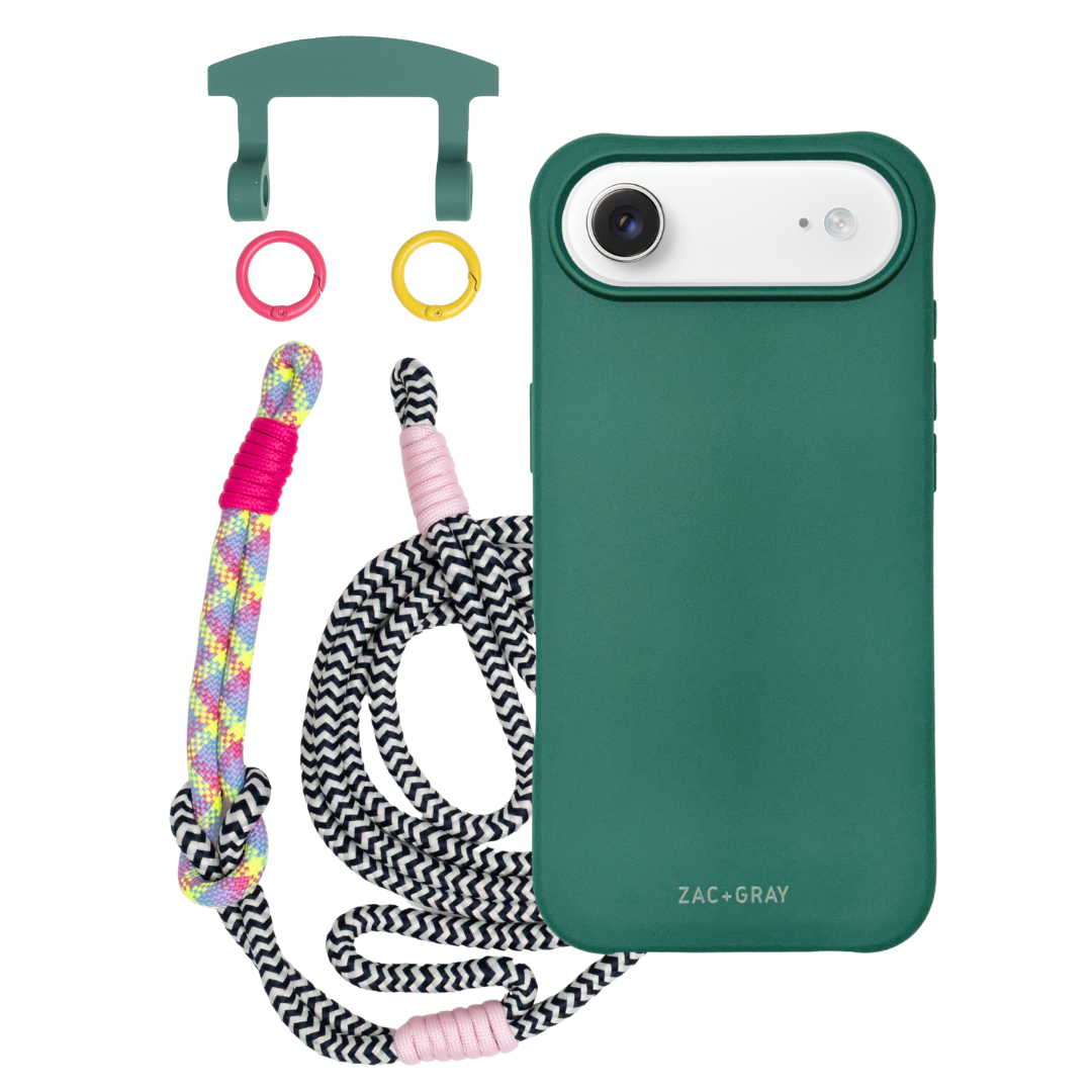 iPhone 17 Air TIDAL TEAL CASE + KNOTTED CORD