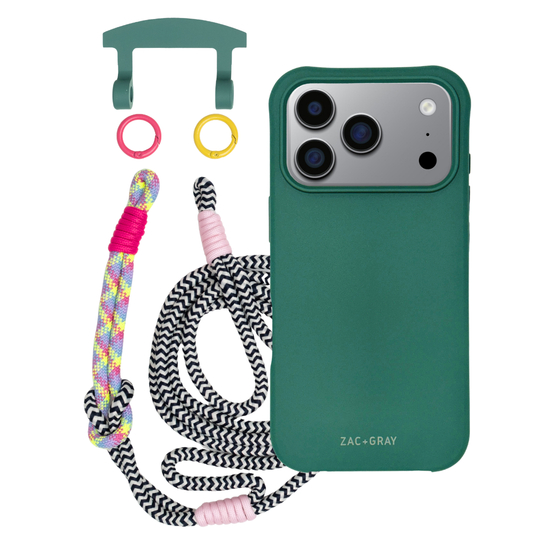 iPhone 17 Pro Max TIDAL TEAL CASE + KNOTTED CORD