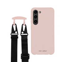 Samsung S24 Ultra ROSÉ PINK CASE + MIDNIGHT BLACK STRAP