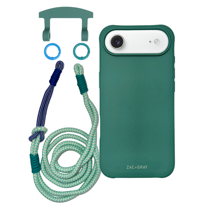 iPhone 17 Air TIDAL TEAL CASE + KNOTTED CORD