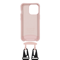 iPhone 15 Pro Max ROSÉ PINK CASE + MIDNIGHT BLACK STRAP