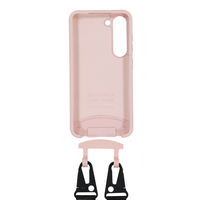 Samsung S24 ROSÉ PINK CASE + MIDNIGHT BLACK STRAP