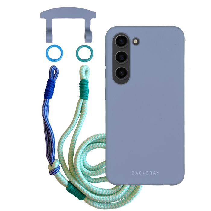 Samsung S26 BLUE FOG CASE + KNOTTED CORD