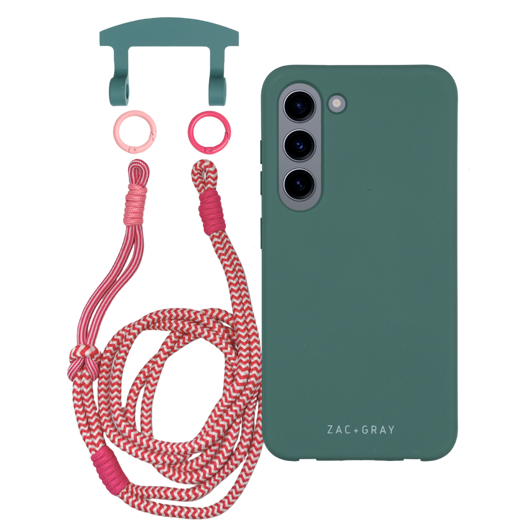 Samsung S23 TIDAL TEAL CASE + KNOTTED CORD