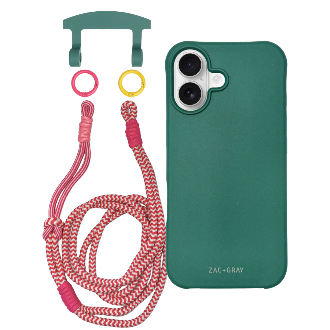 iPhone 17 TIDAL TEAL CASE + KNOTTED CORD