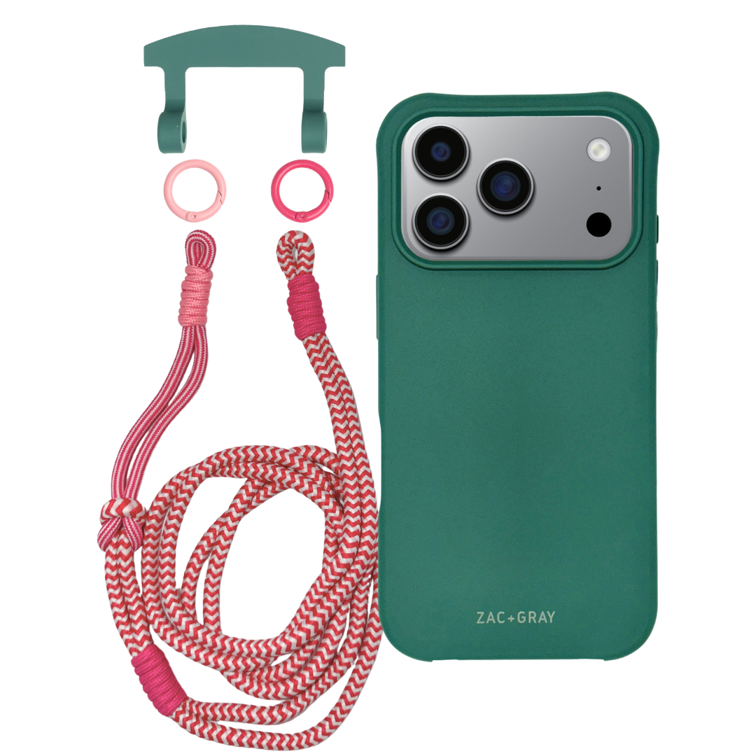iPhone 17 Pro Max TIDAL TEAL CASE + KNOTTED CORD