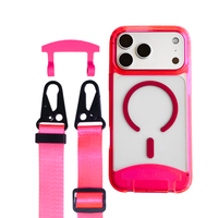HOT PINK TRANSPARENT CASE WITH CORD - MAGSAFE