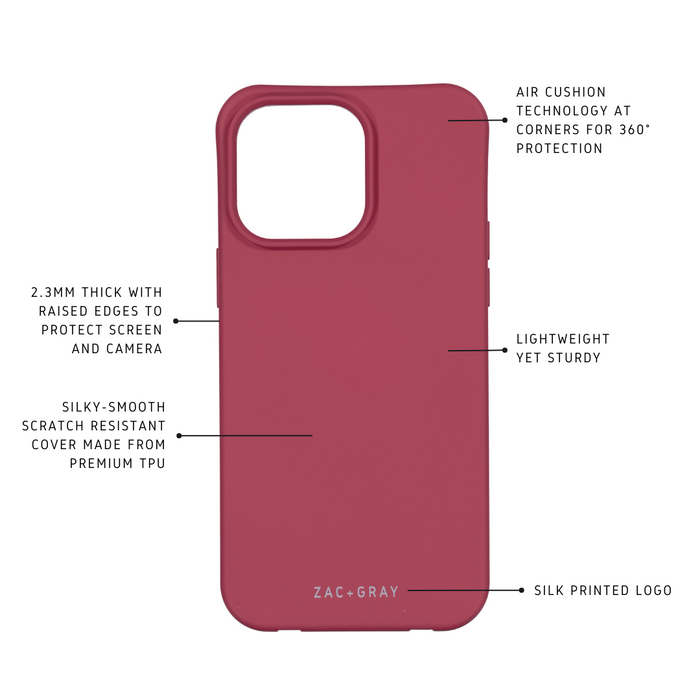 iPhone 15 Pro RASPBERRY RED CASE - MAGSAFE
