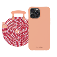 iPhone 6 / 6s / 7 / 8 / SE (2020 & 2022) SUNSET CORAL CASE + CORD