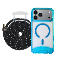 iPhone 17 Pro AQUAMARINE TRANSPARENT CASE + CORD