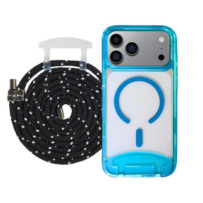 iPhone 17 Pro AQUAMARINE TRANSPARENT CASE + CORD