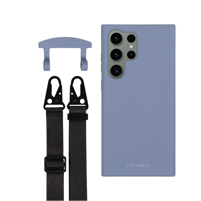 Samsung S25 Ultra BLUE FOG CASE + STRAP