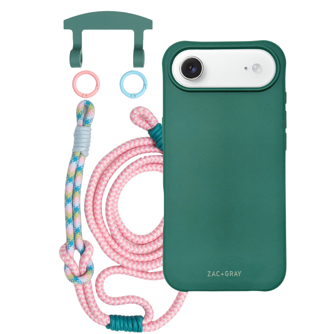 iPhone 17 Air TIDAL TEAL CASE + KNOTTED CORD