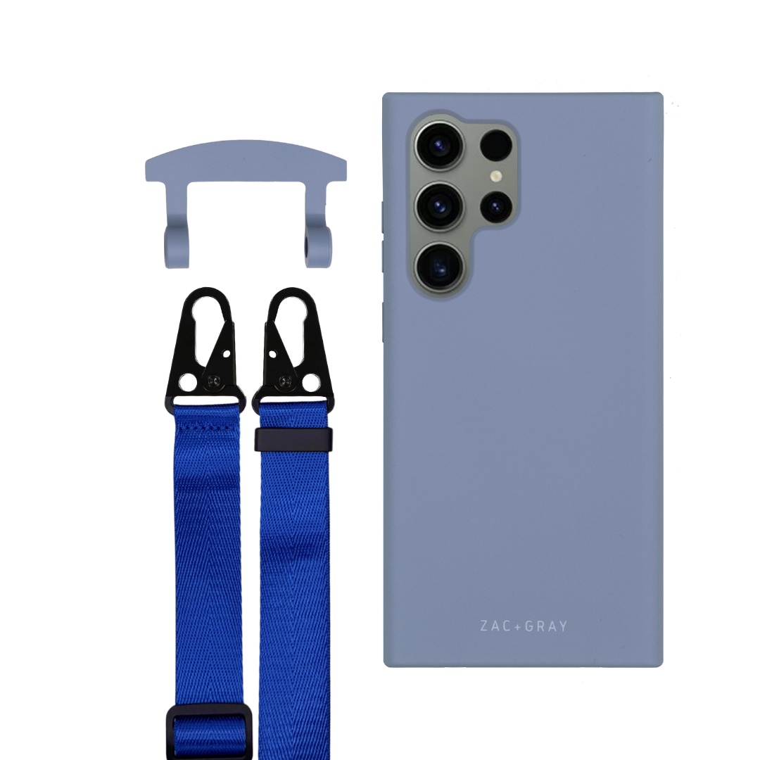 Samsung S25 Ultra BLUE FOG CASE + STRAP