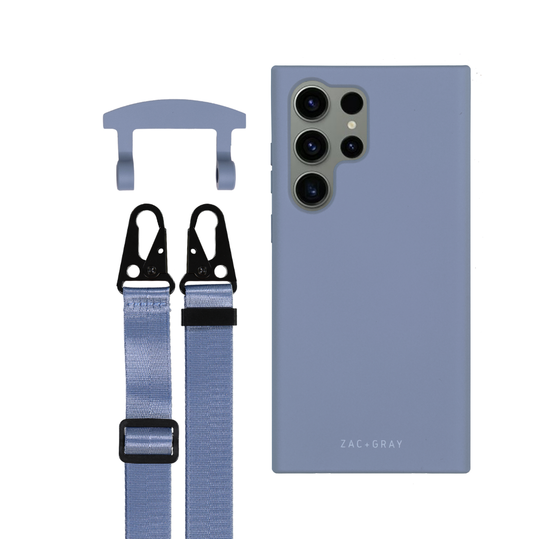 Samsung S25 Ultra BLUE FOG CASE + STRAP
