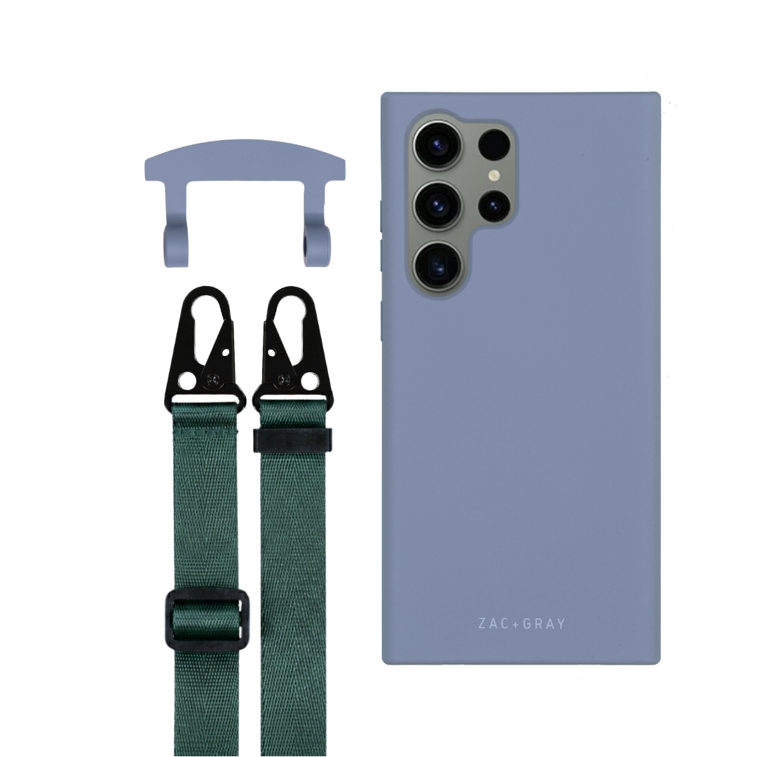 Samsung S25 Ultra BLUE FOG CASE + STRAP
