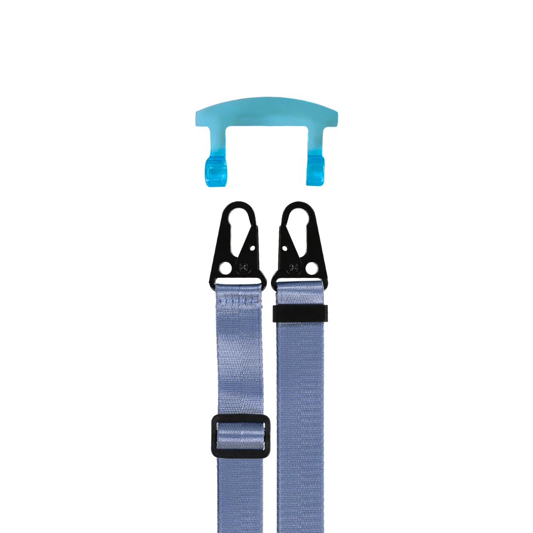 STRAP + AQUAMARINE TRANSPARENT HOOK