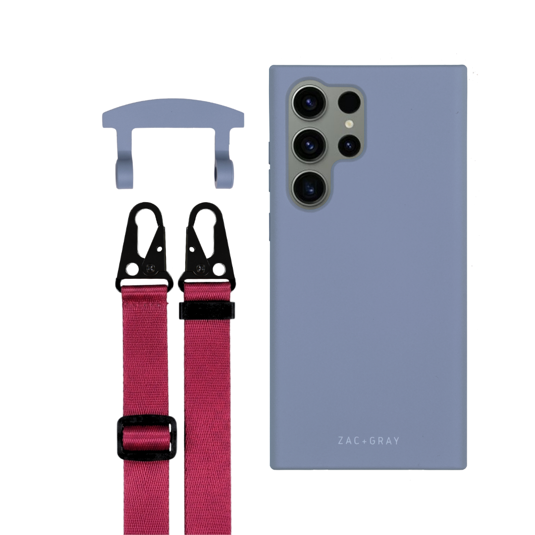 Samsung S25 Ultra BLUE FOG CASE + STRAP
