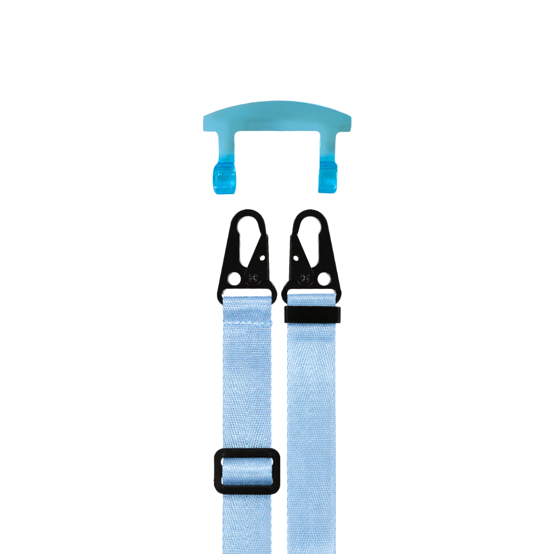 STRAP + AQUAMARINE TRANSPARENT HOOK