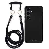 Samsung S23 Plus MIDNIGHT BLACK CASE + KNOTTED CORD