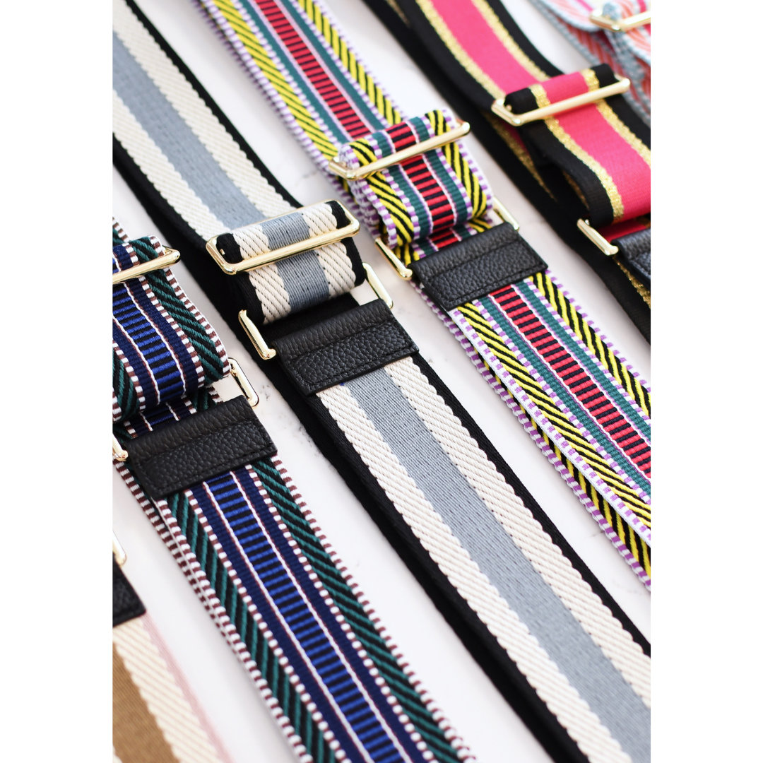 PATTERNED STRAP + COBALT BLUE HOOK