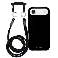 iPhone 17 Air MIDNIGHT BLACK CASE + KNOTTED CORD