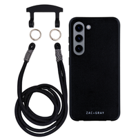 Samsung S23 MIDNIGHT BLACK CASE + KNOTTED CORD